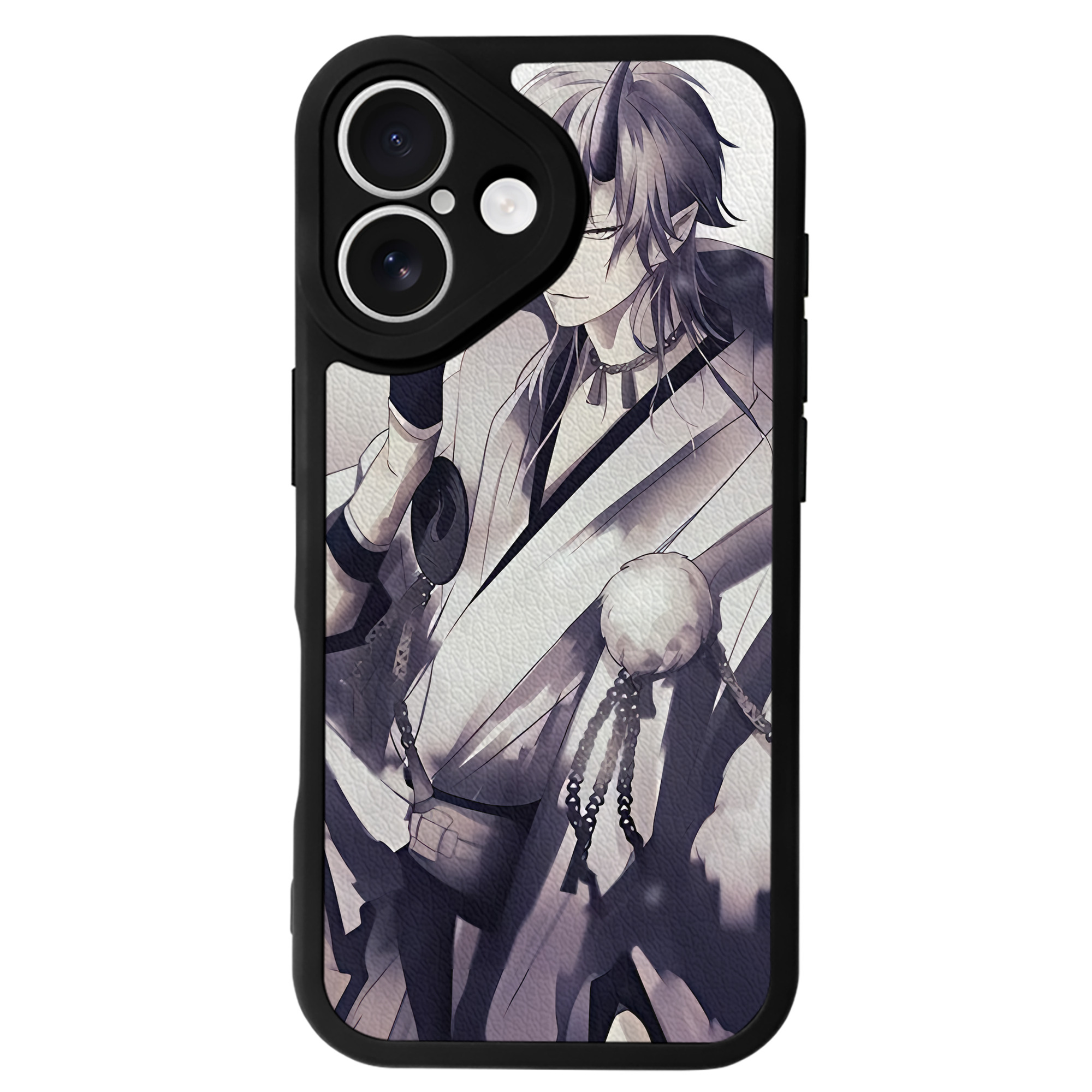 （画像用） 刀剣乱舞 Touken Ranbu 【iPhone 16シリーズ対応】シリコンスマホケース（レザー調） 材質：シリコン
